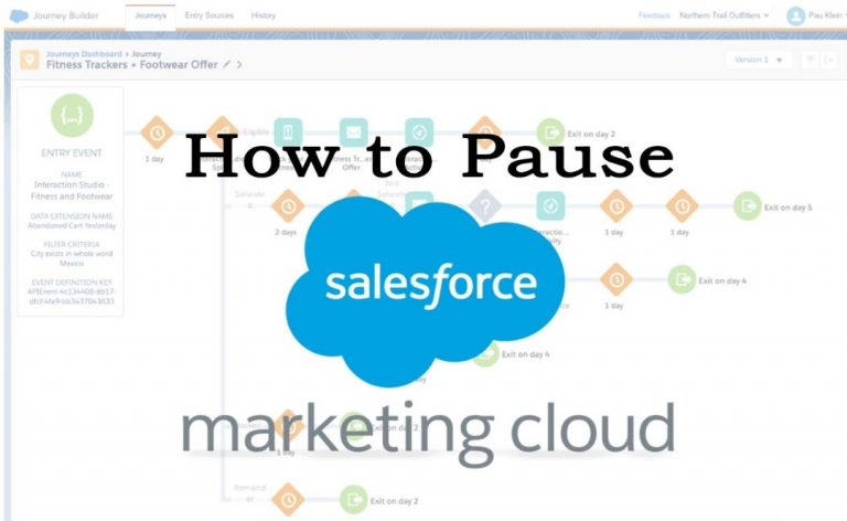 How To Pause Salesforce Marketing Cloud Journey 2023