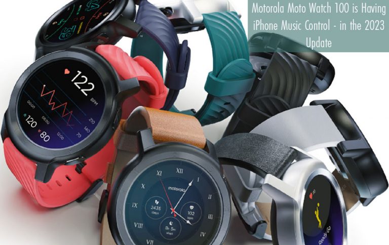 Motorola Moto Watch 100 is Having iPhone Music Control