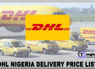 DHL Nigeria Delivery Price List 2024