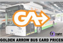 Golden Arrow Bus Card Prices