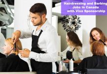 Hairdressing and Barbing Jobs in Canada with Visa Sponsorship