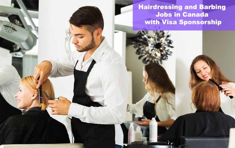 Hairdressing and Barbing Jobs in Canada with Visa Sponsorship