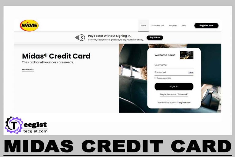 Midas Credit Card Login
