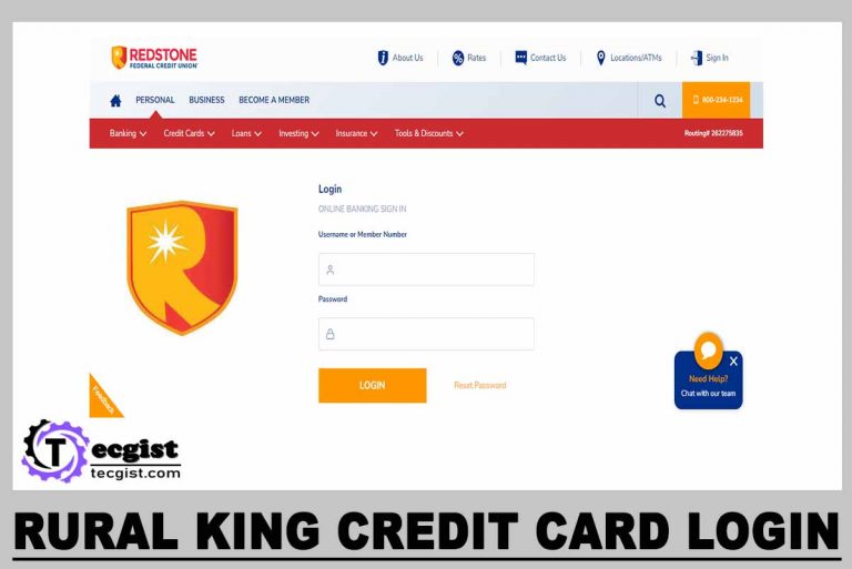 Rural King Credit Card Login