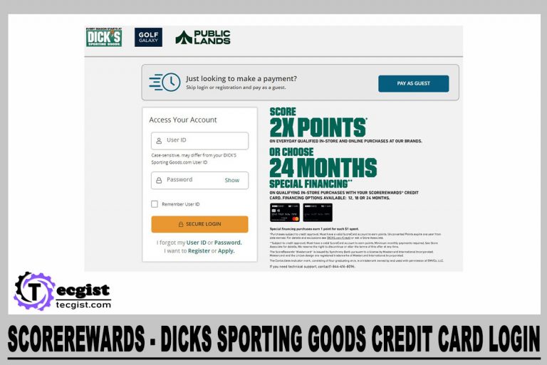 ScoreRewards - Dicks sporting Goods Credit Card Login 
