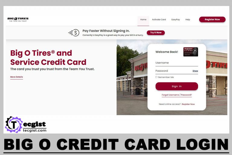 Big O Credit Card Login
