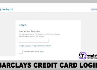 Barclays Credit Card login