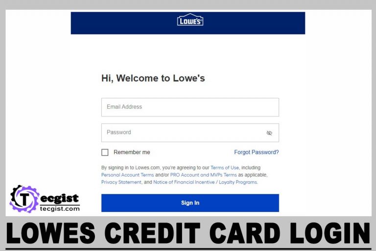 Lowes Credit Card Login