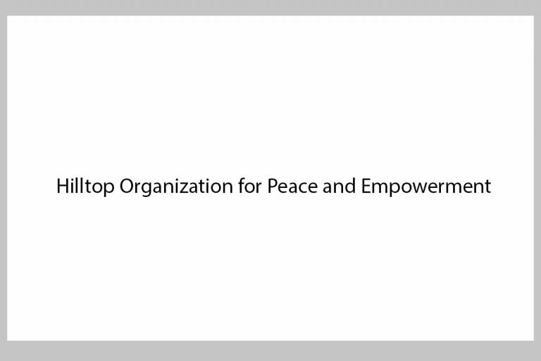 Job Openings at Hilltop Organization for Peace and Empowerment